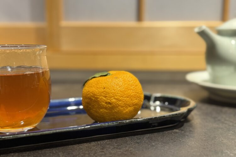 冬至の夜は、紅茶に手作りの柚子ジャムを入れて暖まりました🍊